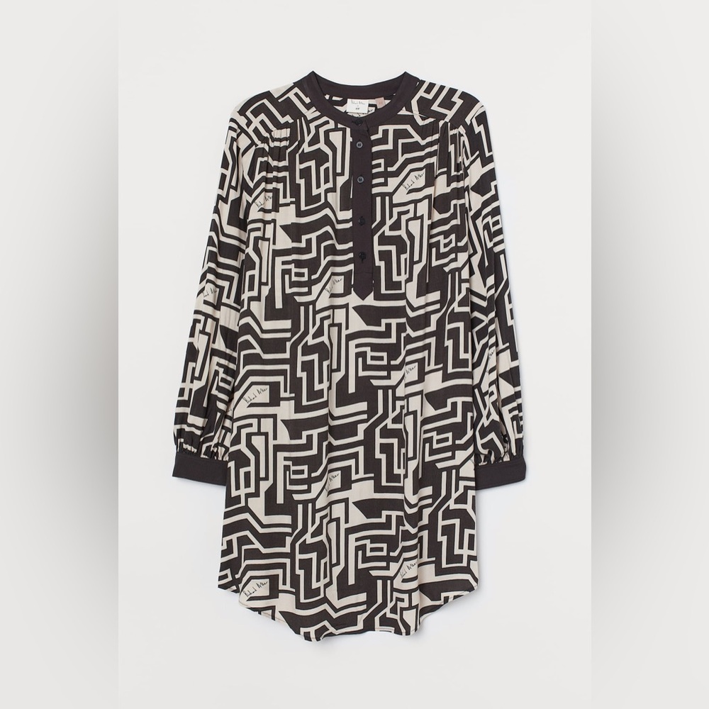 H&M X RICHARD‎ ALLAN Dress Graphic abstract Tunic career office gift NWT